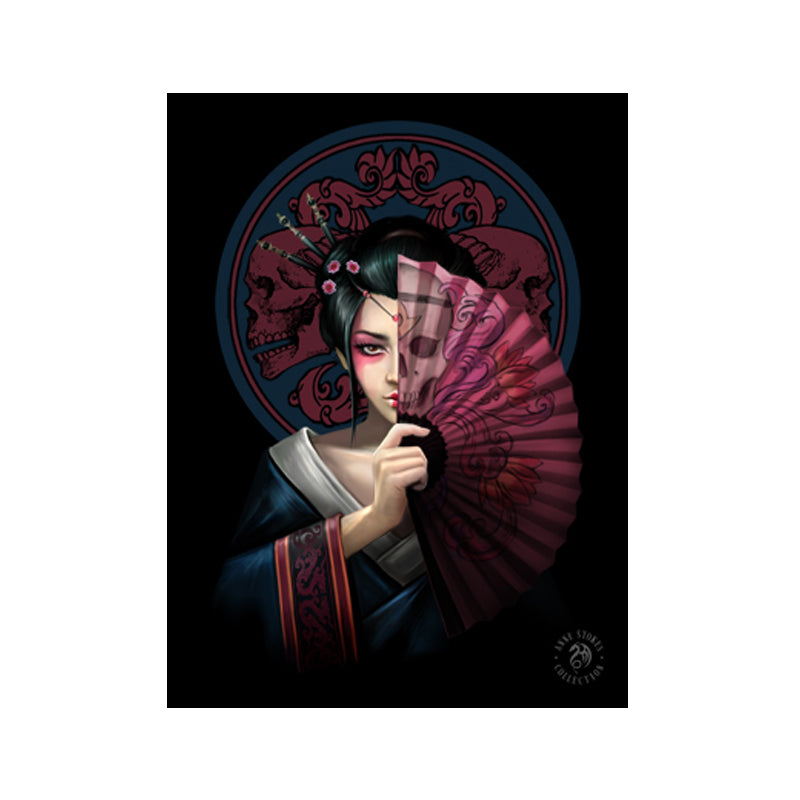 Geisha Skull - 3D Lenticular Print by Anne Stokes