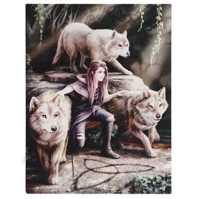 Power Of Three Small Canvas by Anne Stokes