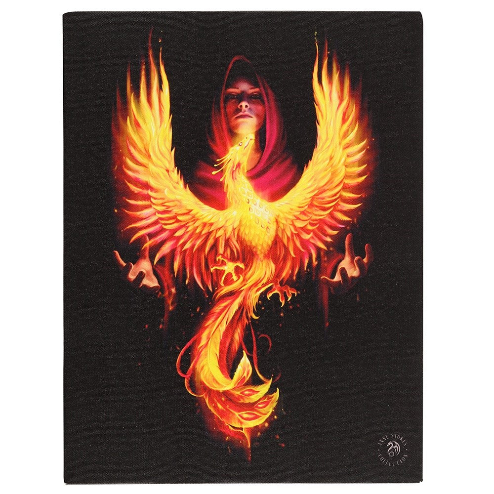 Phoenix Rising Small Canvas by Anne Stokes