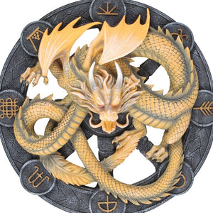 Imbolc Dragon Wall Plaque by Anne Stokes