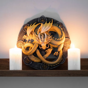 Imbolc Dragon Wall Plaque by Anne Stokes