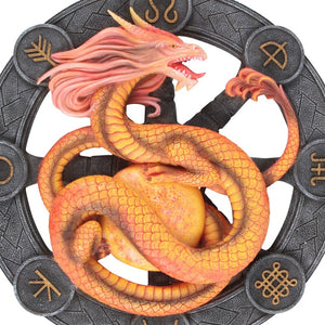 Litha Dragon Wall Plaque by Anne Stokes