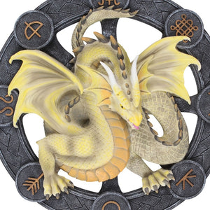 Mabon Dragon Wall Plaque by Anne Stokes