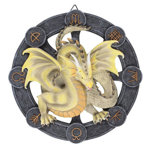 Mabon Dragon Wall Plaque by Anne Stokes