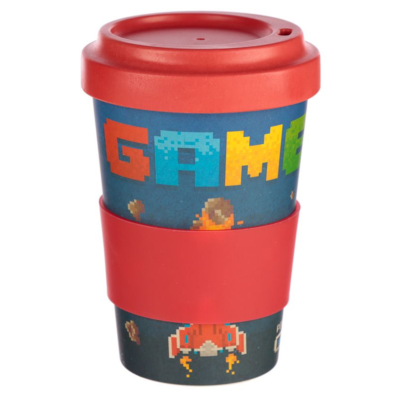 Game Over Reusable Screw Top Bamboo Composite Travel Mug