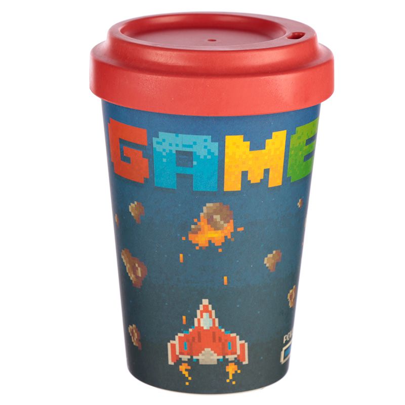 Game Over Reusable Screw Top Bamboo Composite Travel Mug