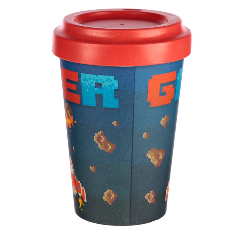Game Over Reusable Screw Top Bamboo Composite Travel Mug