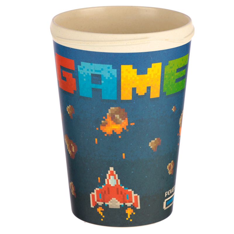 Game Over Reusable Screw Top Bamboo Composite Travel Mug