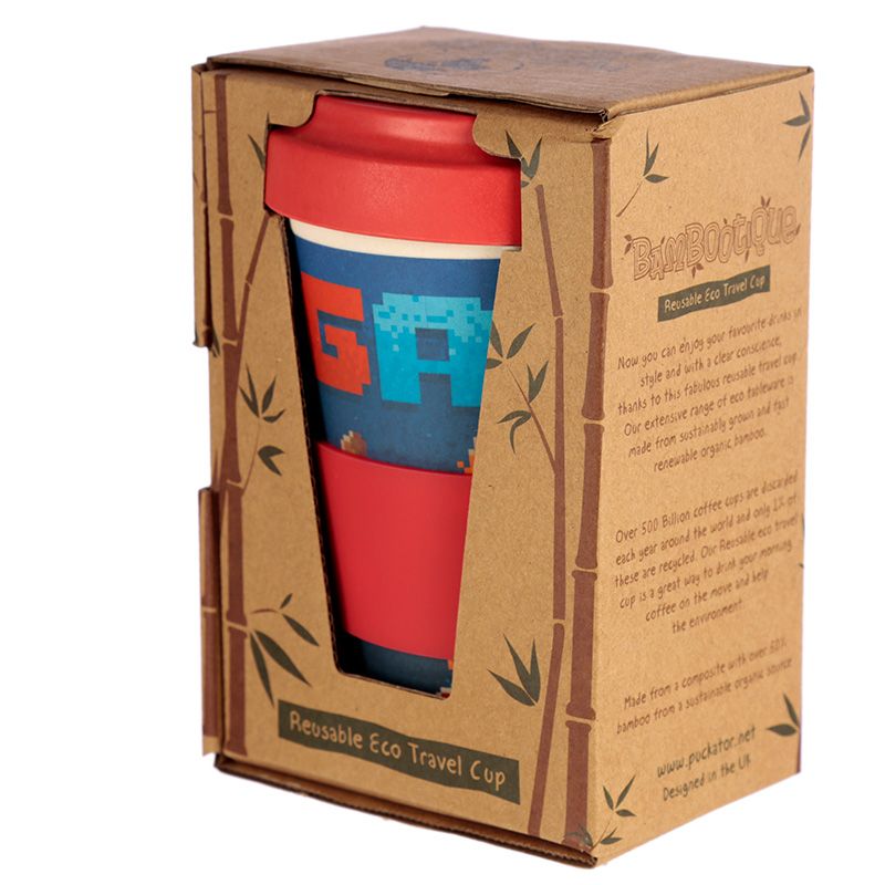 Game Over Reusable Screw Top Bamboo Composite Travel Mug