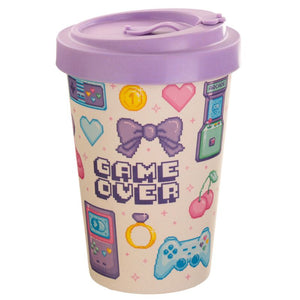 Next Gen Game Over Reusable Screw Top Bamboo Composite Travel Mug