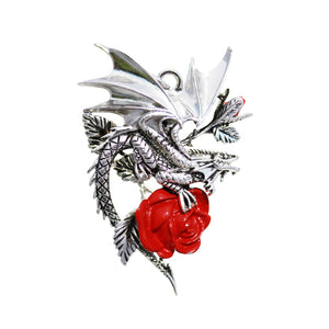 Draca Rosa Pendant by Anne Stokes