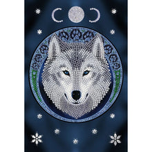 Lunar Wolf Crystal Art Notebook by Anne Stokes