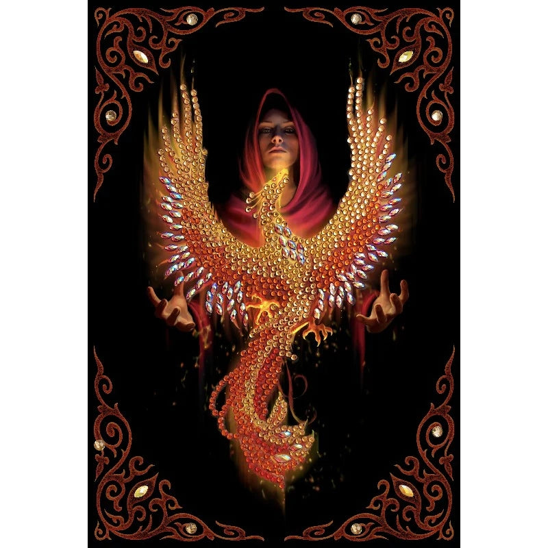 Phoenix Rising Crystal Art Notebook by Anne Stokes