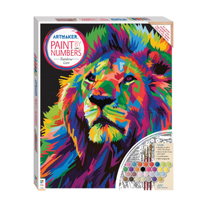 Art Maker Paint by Numbers Canvas Rainbow Lion
