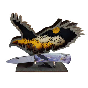 Decorative Eagle Folder with Display Stand