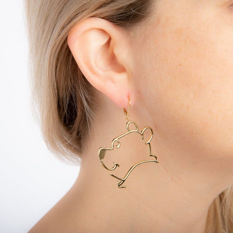 Disney Winnie the Pooh Outline Drop Earrings