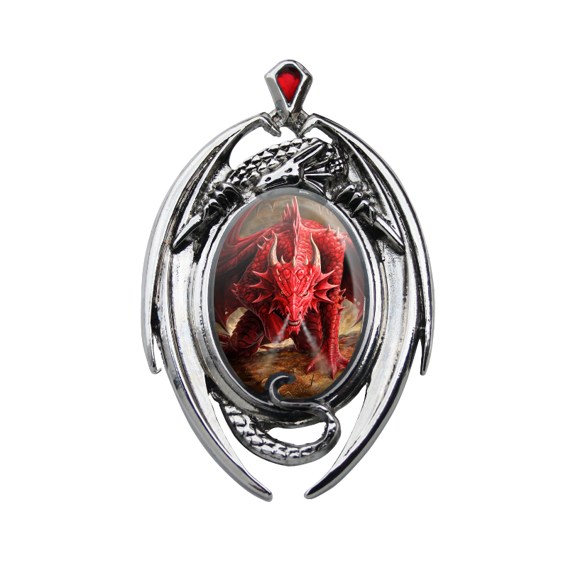 Dragons Lair Cameo Pendant by Anne Stokes