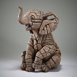 Edge Elephant Calf Small Sculpture