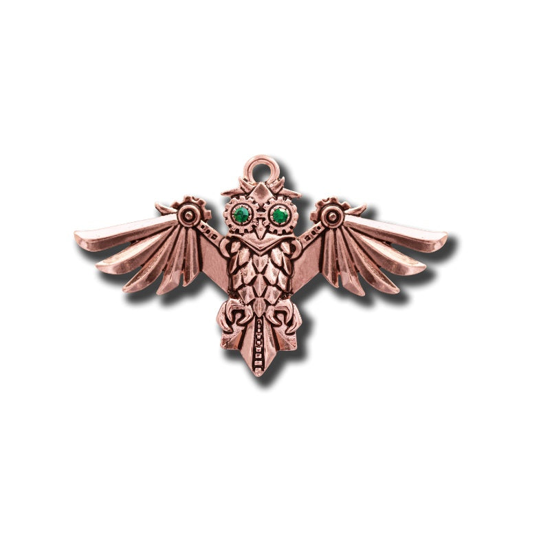 Engineerium - Aviamore Owl Pendant by Anne Stokes