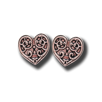Valkyrie Heart Earrings by Anne Stokes