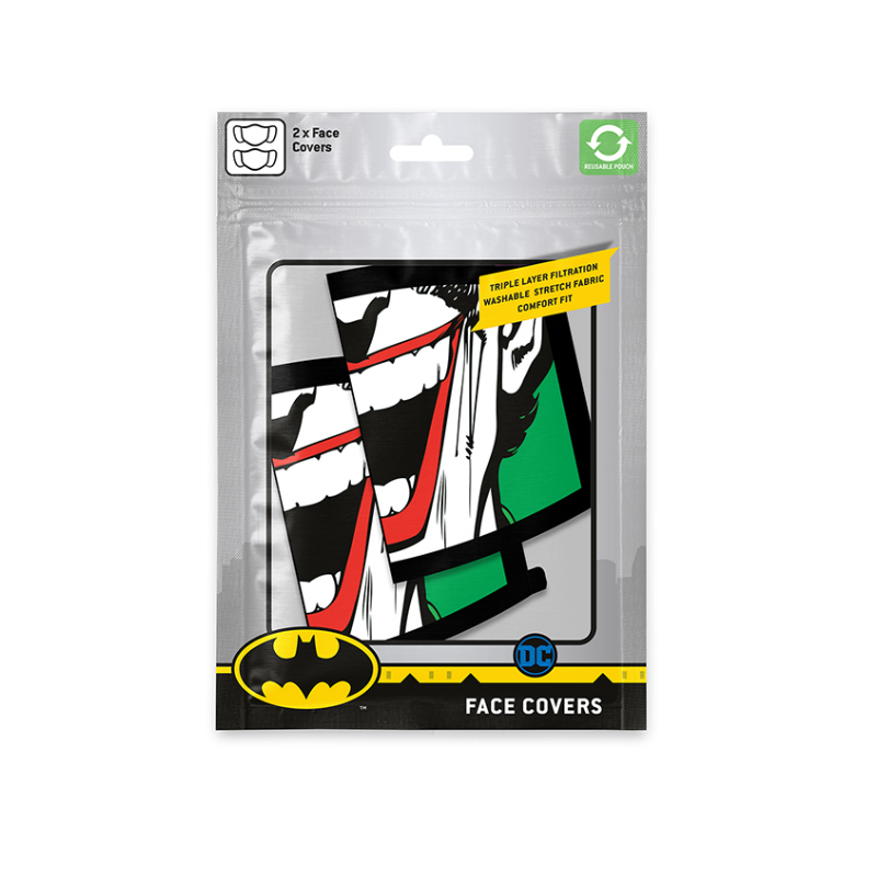 DC Comics - Joker Face Mask 2pack