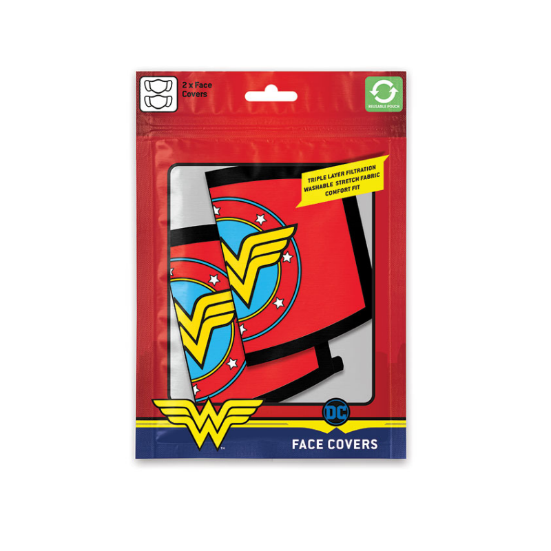 DC Comics Wonder Woman Logo Mask 2pack