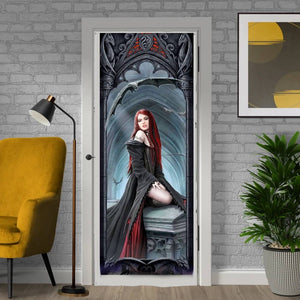 Await The Night Door Banner by Anne Stokes