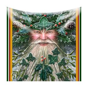 Spirit Of Yule Fleece Blanket/Throw/Tapestry by Anne Stokes