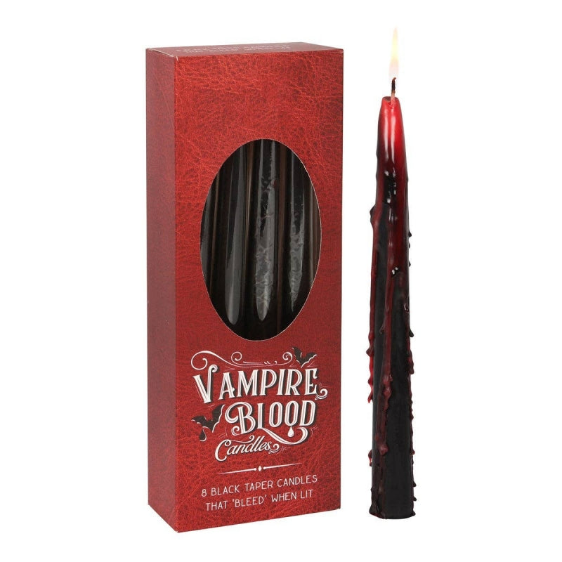 Victorian Vampire Blood Taper Candles (Pack of 8)
