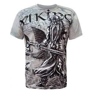 Aquila - VIKING VALHALLA - Mens Grey T-Shirt