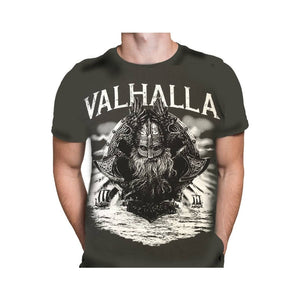 VIKING THUNDER - Mens Dark Grey T-Shirt