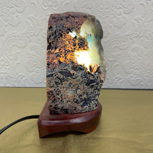 Agate Lamp with Wooden Base #3