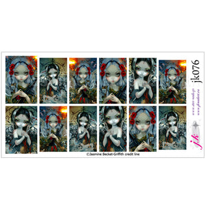 COMBINATION OF UNSEELIE COURT DEATH & UNSEELIE COURT WAR BY JASMINE BECKET GRIFFITH Nail Decals