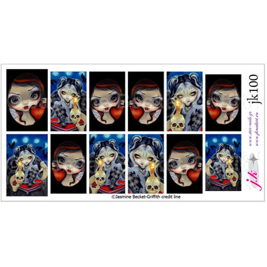COMBINATION OF SIGN OF OUR PARTING & FACES OF FAERY 225 BY JASMINE BECKET GRIFFITH Nail Decals