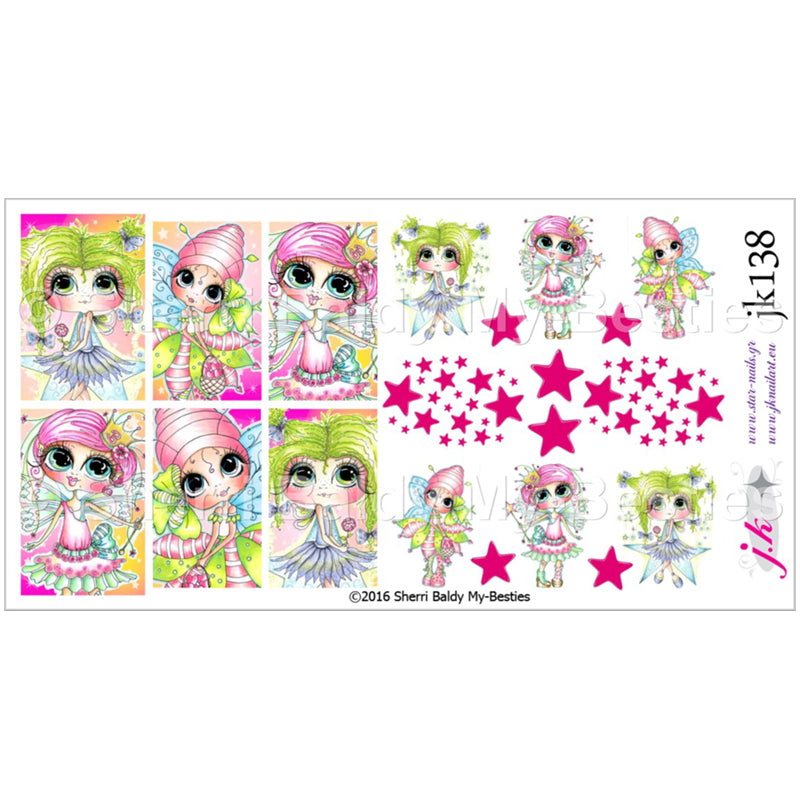 JK 138 SHERRI BALDY MY-BESTIES Nail Decals