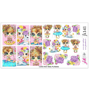 JK 141 SHERRI BALDY MY-BESTIES Nail Decals