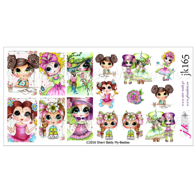 JK 165 SHERRI BALDY MY-BESTIES Nail Decals