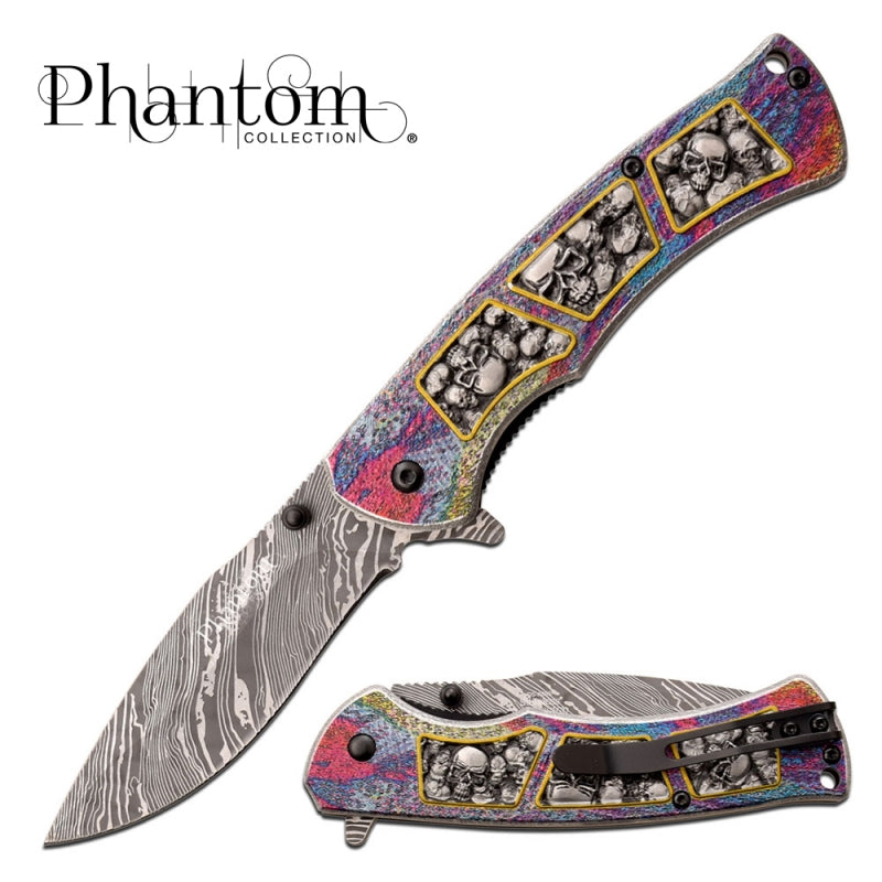 Phantom Collection – Skull Folding Knife