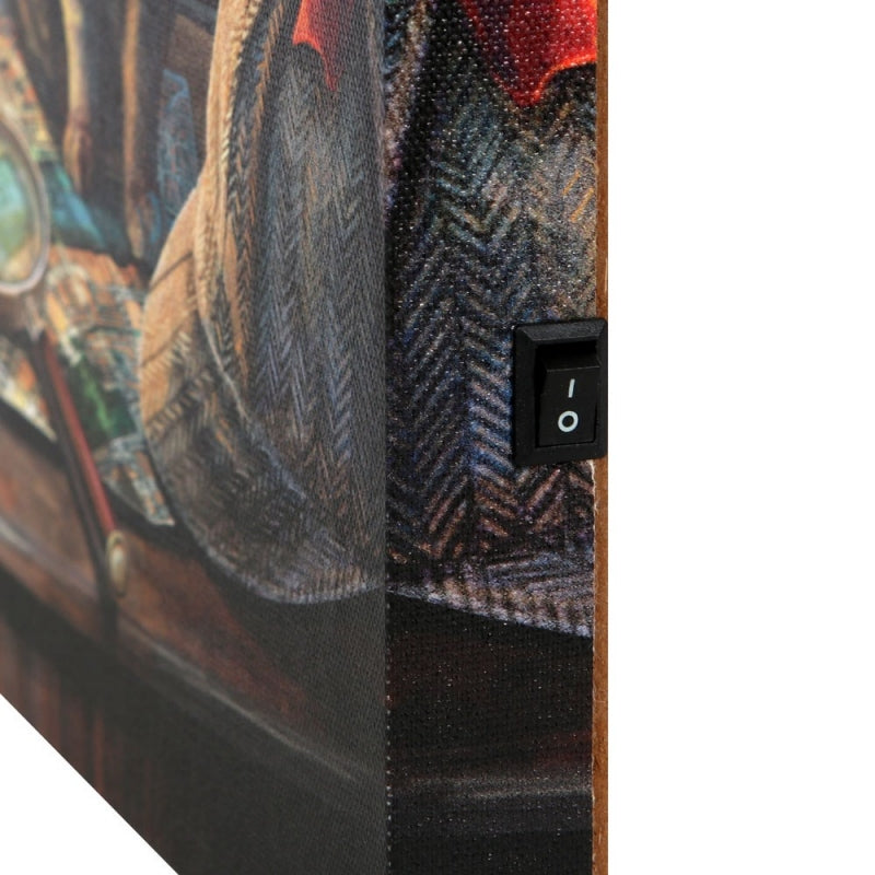 Purrlock Holmes Light Up Canvas by Lisa Parker