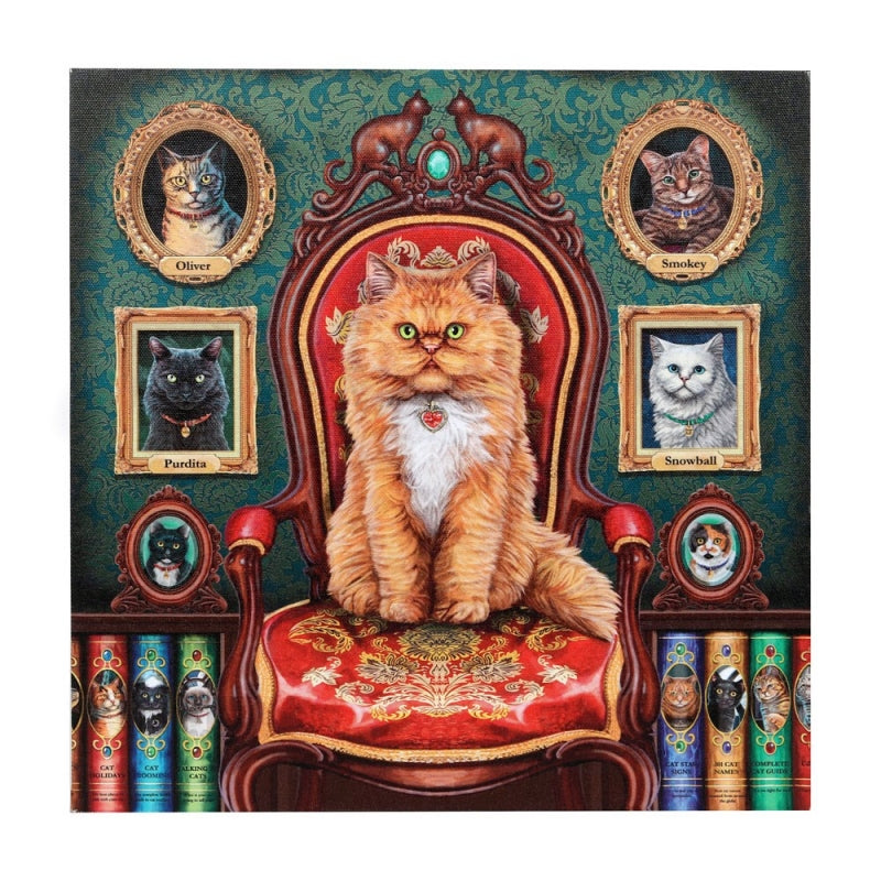 Mad About Cats Light Up Canvas by Lisa Parker