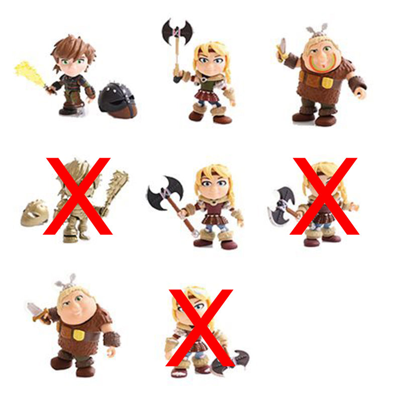 How To Train Your Dragon Action Vinyls Riders