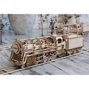 UGears 460 Steam Locomotive with Tender