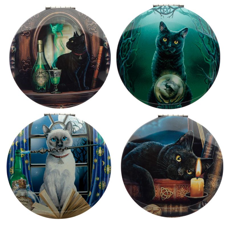 Lisa Parker Magical Cat Compact Mirror (Hocus Pocus) – Fantasy Art Trading