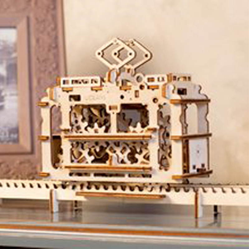 UGears Tram on Rails