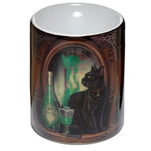 Ceramic Absinthe Cat Oil Burner by Lisa Parker