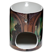 Ceramic Absinthe Cat Oil Burner by Lisa Parker