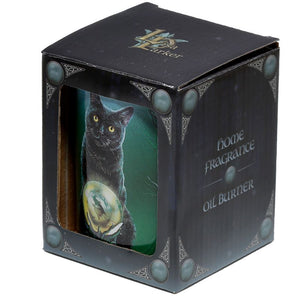 Ceramic Rise of the Witches Cat Oil Burner by Lisa Parker