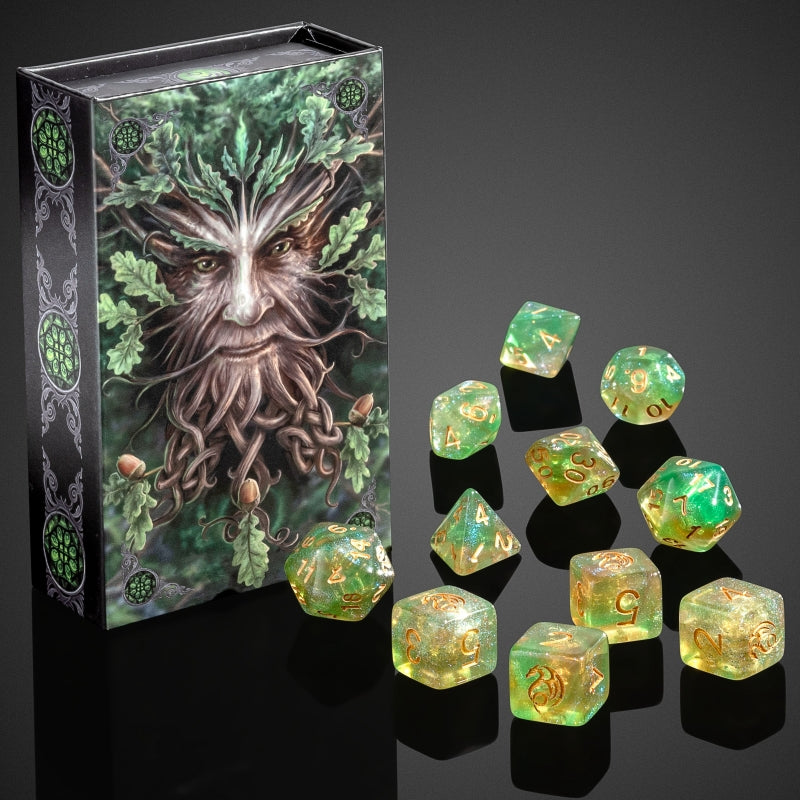 Oak King Anne Stokes Dice Set by Critit UK