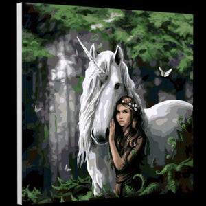 Forest Maiden Paint By Numbers Kit by Anne Stokes