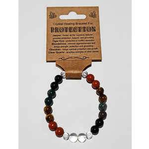 Crystal Healing Bracelet for PROTECTION